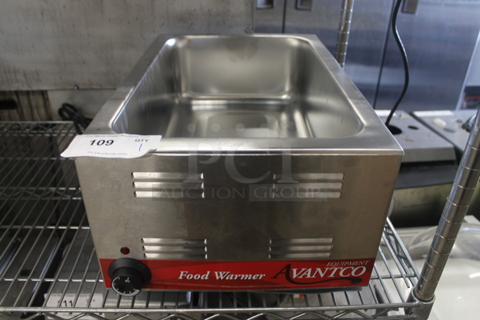 Avantco 177W50 Commercial Stainless Steel Countertop Warmer With Infinite Control. 120V. Tested and Working!
