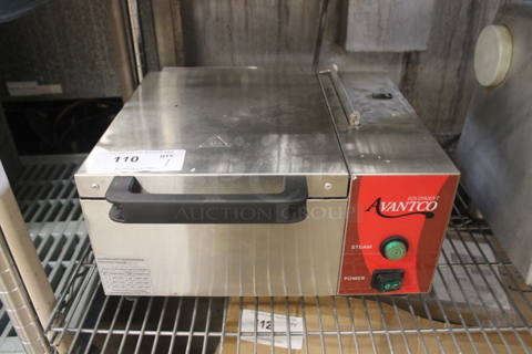 Avantco 177QS1800SS Commercial Stainless Steel Countertop Tortilla/ Portion Steamer. 120V. Tested and Working!