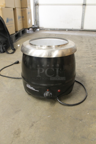 Thunder Group SEJ35000C 10 1/2 qt Countertop Soup Warmer w/ Adjustable Temperature Controls. 120V. Tested and Working!