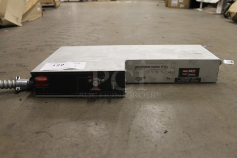 Hatco GRAIH-18 Glo-Ray Aluminum Single High Wattage Infrared Warmer with Infinite Controls. 120V, 1 Phase. 