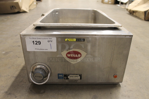 Wells SMPT Commercial Stainless Steel Heavy Duty Countertop Warmer. 120V. Tested and Working!