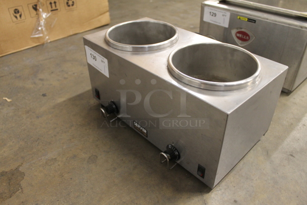 Server Twin FS Commercial Stainless Steel Countertop Topping Warmer. Base Only. 120V. Tested and Working! - Image 3 of 5