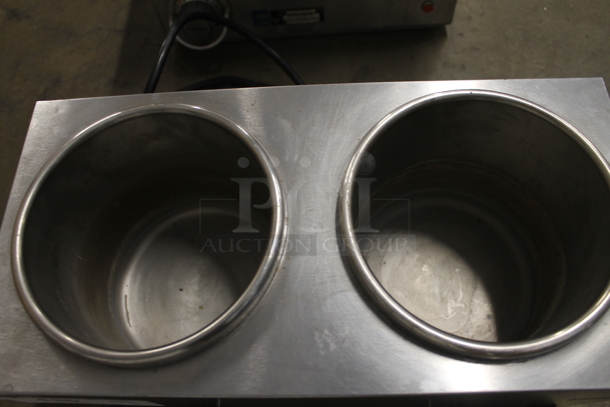 Server Twin FS Commercial Stainless Steel Countertop Topping Warmer. Base Only. 120V. Tested and Working! - Image 4 of 5