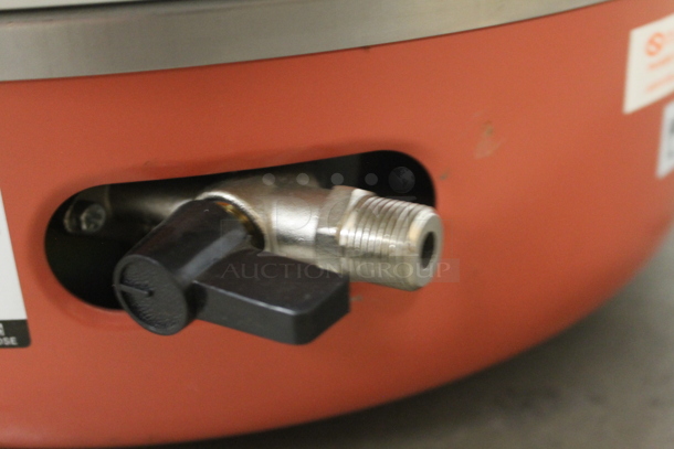 Kashiwa White/Orange Propane Gas Powered Rice Cooker With Lid. - Image 7 of 7