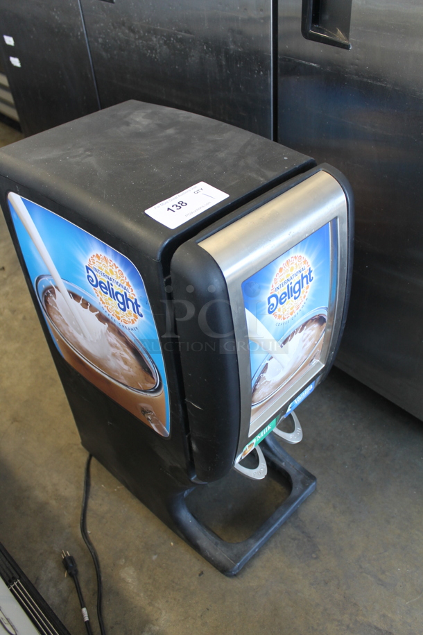 2017 Creamiser 215 Black Countertop Bulk Creaming Dispenser With 2 Flavor Options. 110V. Tested and Powers On But Does Not Get Cold - Image 2 of 6