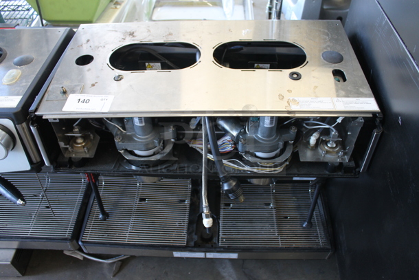 2018 Schaerer M03 Commercial Stainless Steel Countertop Espresso Machine With 2 Hoppers. Missing Front Panel. 208/240V.  - Image 1 of 6