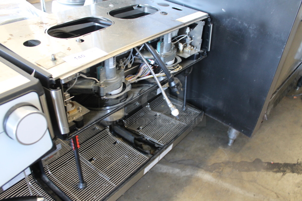 2018 Schaerer M03 Commercial Stainless Steel Countertop Espresso Machine With 2 Hoppers. Missing Front Panel. 208/240V.  - Image 2 of 6