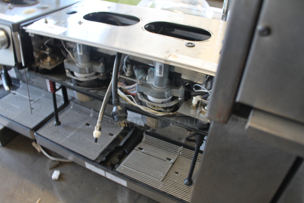 2018 Schaerer M03 Commercial Stainless Steel Countertop Espresso Machine With 2 Hoppers. Missing Front Panel. 208/240V.  - Image 3 of 6