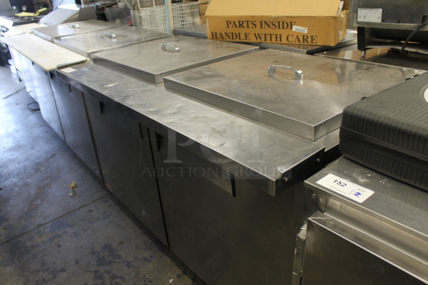 Turbo Air MST-60-24 Commercial Stainless Steel Sandwich/Salad Prep Table With 2 Door Refrigerated Base. 115V. Tested and Working! - Image 2 of 7