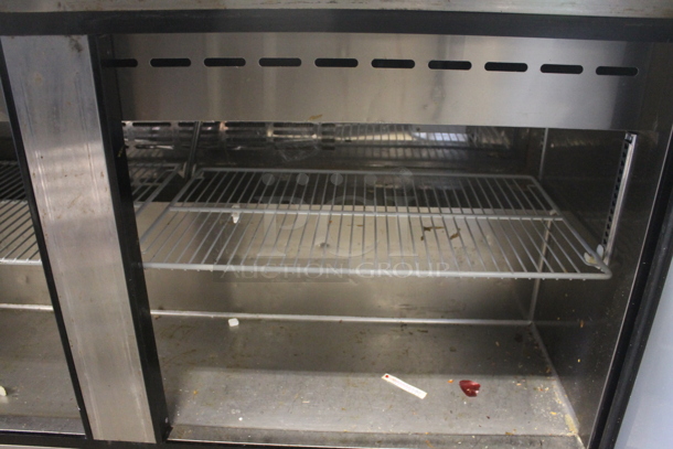 Turbo Air MST-60-24 Commercial Stainless Steel Sandwich/Salad Prep Table With 2 Door Refrigerated Base. 115V. Tested and Working! - Image 6 of 7