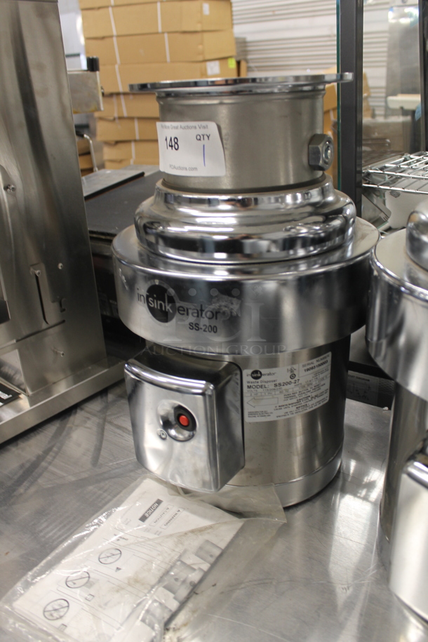 BRAND NEW SCRATCH AND DENT! Insinkerator SS200-27 Commercial Stainless Steel Garbage Disposer. 115/208/230V, 1 Phase.  - Image 3 of 5