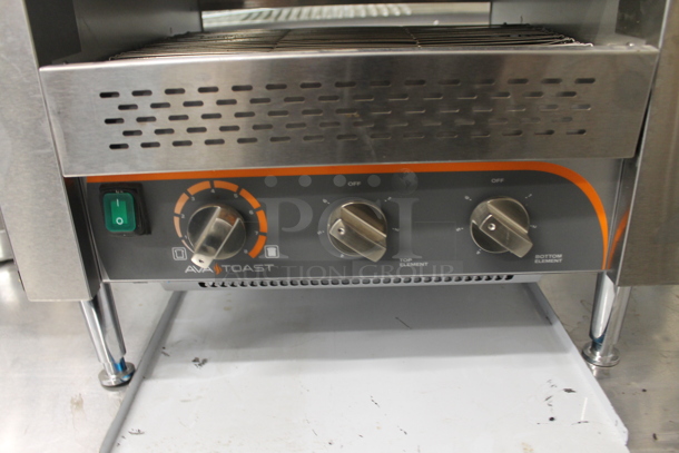 BRAND NEW SCRATCH AND DENT! AvaToast TT-450-240 Commercial Stainless Steel Countertop Conveyor Toaster On Galvanized Legs. 240V.  - Image 4 of 5