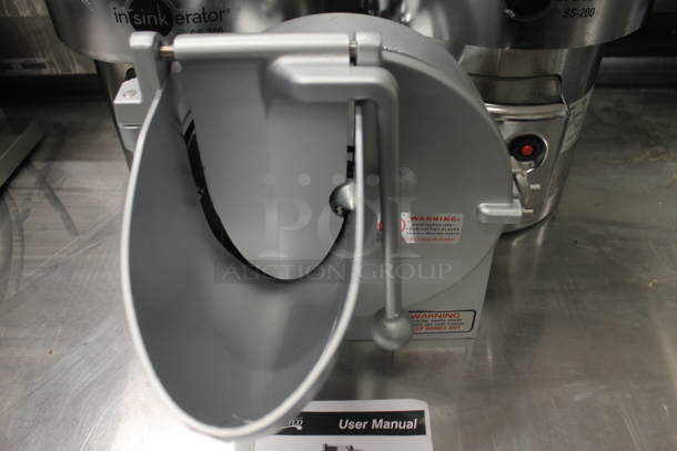 BRAND NEW SCRATCH AND DENT! Avantco Commercial Stainless Steel Countertop Slicer And Shredder Attachment For 177MX20 And Other Mixers With #12 Hub.  - Image 3 of 5