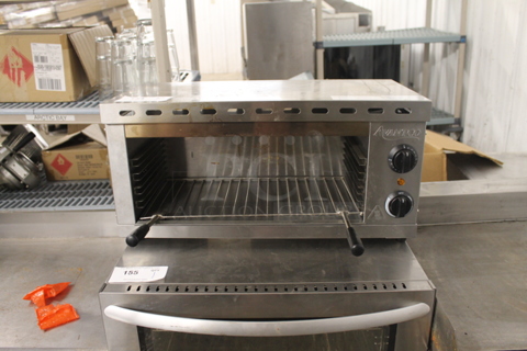 Avantco 177CHSME24A Commercial Stainless Steel Electric Countertop 24" Cheese Melter. 120V. 