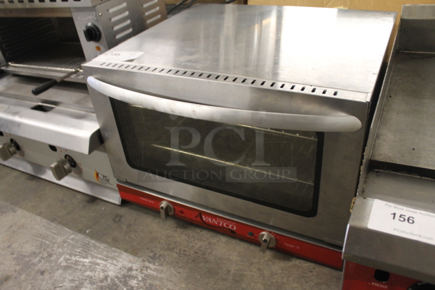 Avantco 177CO16 Commercial Stainless Steel Countertop Half Size Convection Oven With Steel Racks. 120V. Tested and Working! - Image 3 of 5