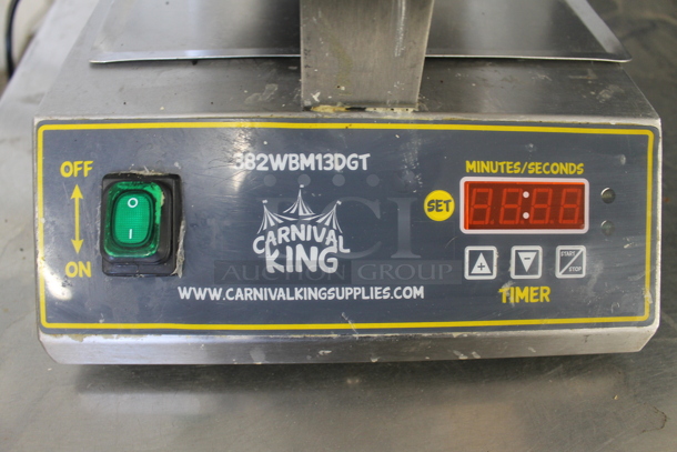 Carnival King 382WBM13DGT Commercial Stainless Steel Countertop Belgian Waffle Maker. 120V. Tested and Powers On But Does Not Get Hot - Image 5 of 6