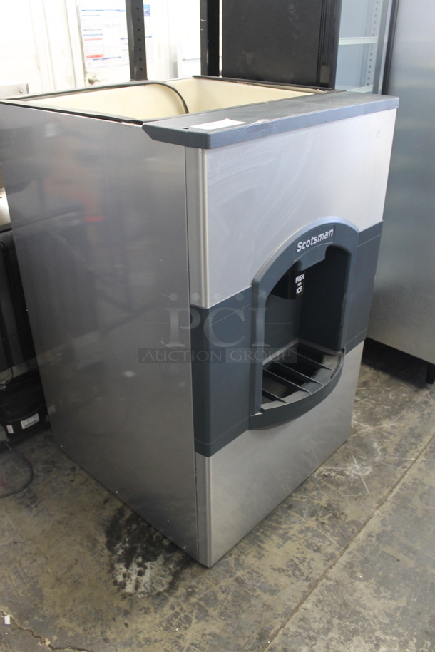 BRAND NEW SCRATCH AND DENT! Scotsman HD30B-1H Commercial Stainless Steel Hotel Ice Dispenser With Storage Capacity. 115V.  - Image 2 of 5