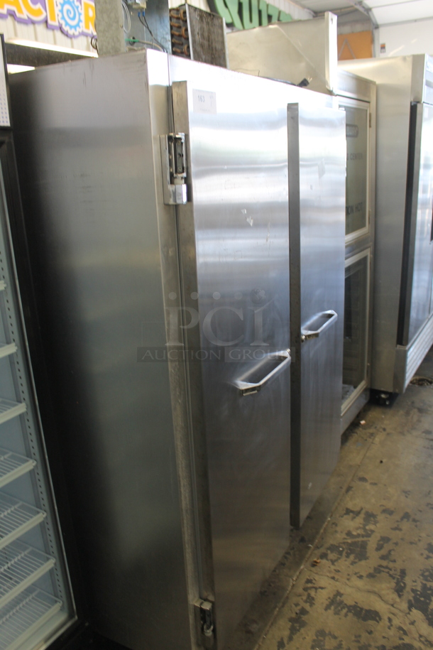 Continental 2R Commercial Stainless Steel 2 Door Reach-In Cooler With Polycoated Shelves. 115V, 1 Phase. Tested and Working! - Image 2 of 7