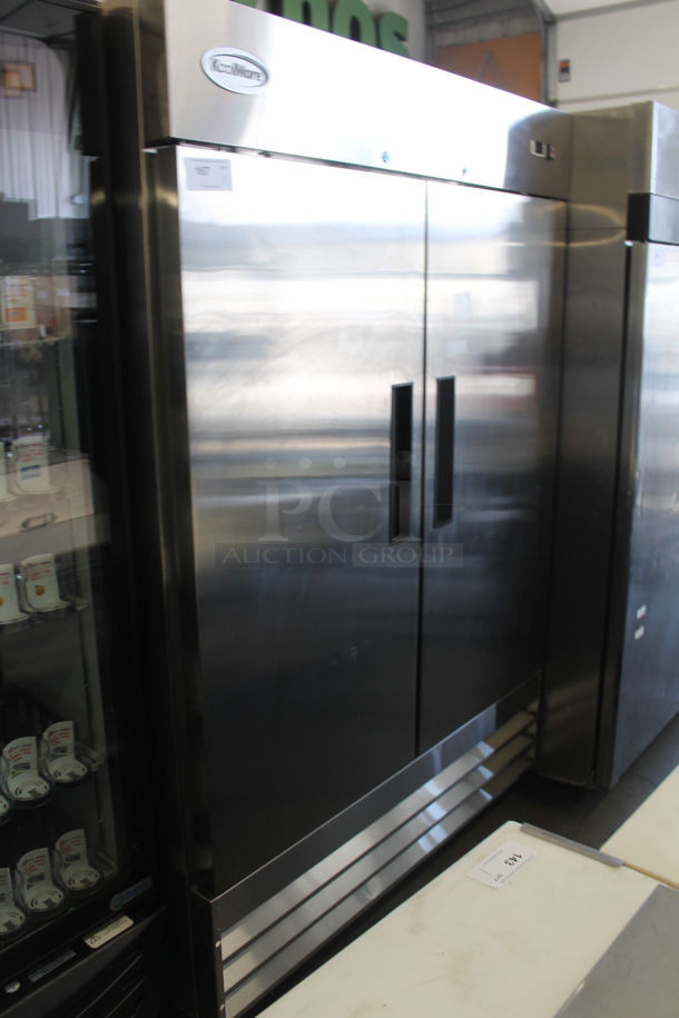 BRAND NEW SCRATCH AND DENT! KoolMore RIF-2D-SS Commercial Stainless Steel 2 Door Upright Reach-In Freezer.115V. Tested and Working! - Image 2 of 7