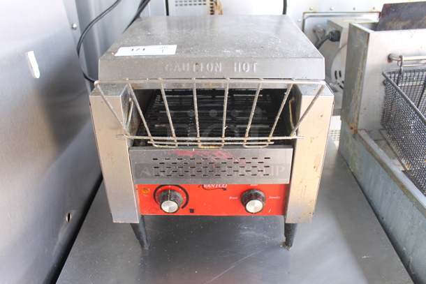 Avantco Commercial Stainless Steel Countertop Conveyor Toaster On Black Legs. Tested and Working! - Image 1 of 4