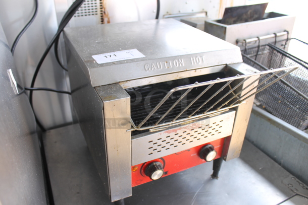 Avantco Commercial Stainless Steel Countertop Conveyor Toaster On Black Legs. Tested and Working! - Image 2 of 4