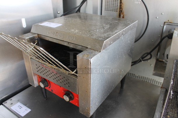 Avantco Commercial Stainless Steel Countertop Conveyor Toaster On Black Legs. Tested and Working! - Image 3 of 4