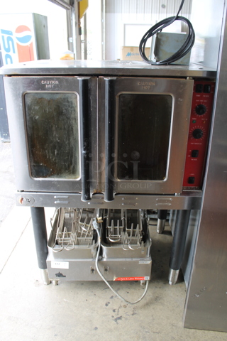 CPG Cooking Performance Group Commercial Stainless Steel Electric Single Deck Convection Oven With Steel Racks. 208 Volts, 1 Phase. 