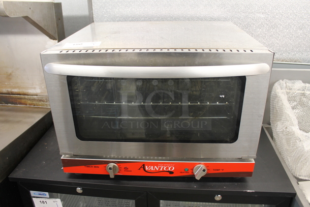 Avantco 177CO16 Commercial Stainless Steel Countertop Half Size Convection Oven With Steel Racks. 120V. Tested and Working! - Image 1 of 6