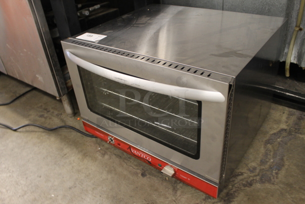 Avantco 177CO16 Commercial Stainless Steel Half Size Countertop Convection Oven With Steel Racks. 120V, 1 Phase. Tested and Powers On But Does Not Get Hot - Image 3 of 5