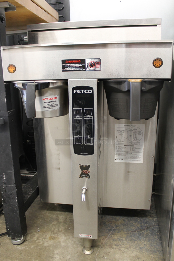 2010 Fetco CBS-2052e Commercial Stainless Steel Countertop Double Automatic Coffee Brewer. 120/208-240V, 1 or 3 Phase.  - Image 3 of 8