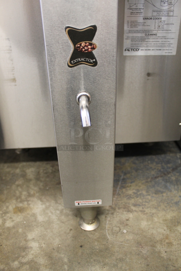 2010 Fetco CBS-2052e Commercial Stainless Steel Countertop Double Automatic Coffee Brewer. 120/208-240V, 1 or 3 Phase.  - Image 6 of 8