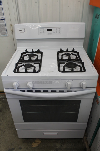 BRAND NEW SCRATCH AND DENT! 2016 Criterion CGR51P1W White Household Cooking Natural Gas 4 Burner Stove And Oven And Broiler With Steel Racks. 