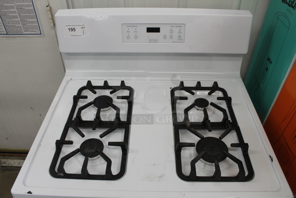 BRAND NEW SCRATCH AND DENT! 2016 Criterion CGR51P1W White Household Cooking Natural Gas 4 Burner Stove And Oven And Broiler With Steel Racks.  - Image 2 of 12