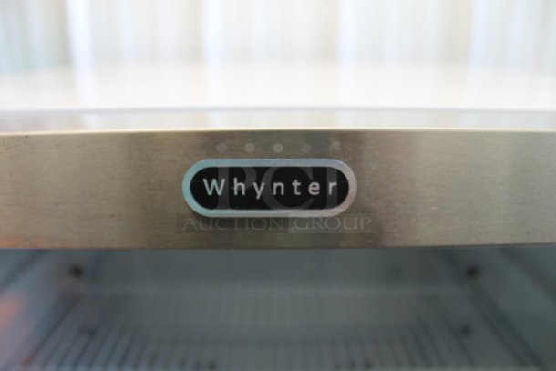 BRAND NEW SCRATCH AND DENT! Whynter CBM-815WS Commercial Stainless Steel/White Freestanding 8.1 cu. ft. Beverage Merchandiser Cooler With Superlift Door, Lock And Polycoated Shelves. Tested And Working!  - Image 4 of 12