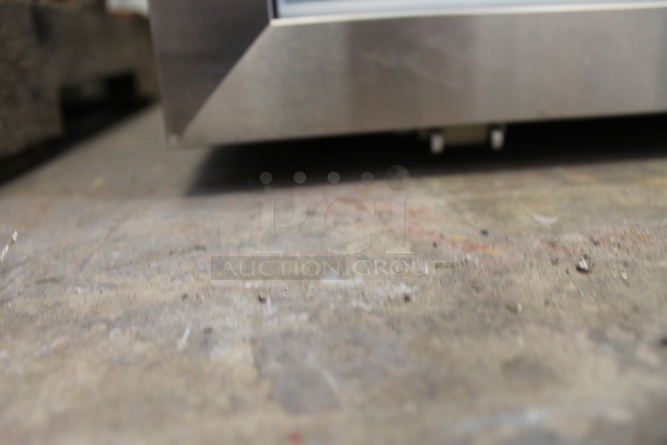 BRAND NEW SCRATCH AND DENT! Whynter CBM-815WS Commercial Stainless Steel/White Freestanding 8.1 cu. ft. Beverage Merchandiser Cooler With Superlift Door, Lock And Polycoated Shelves. Tested And Working!  - Image 12 of 12