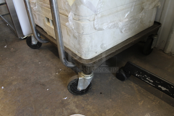 ALL ONE MONEY! Lot of Dish Caddies With Coffee Mugs On Cart With Commercial Casters. - Image 4 of 5