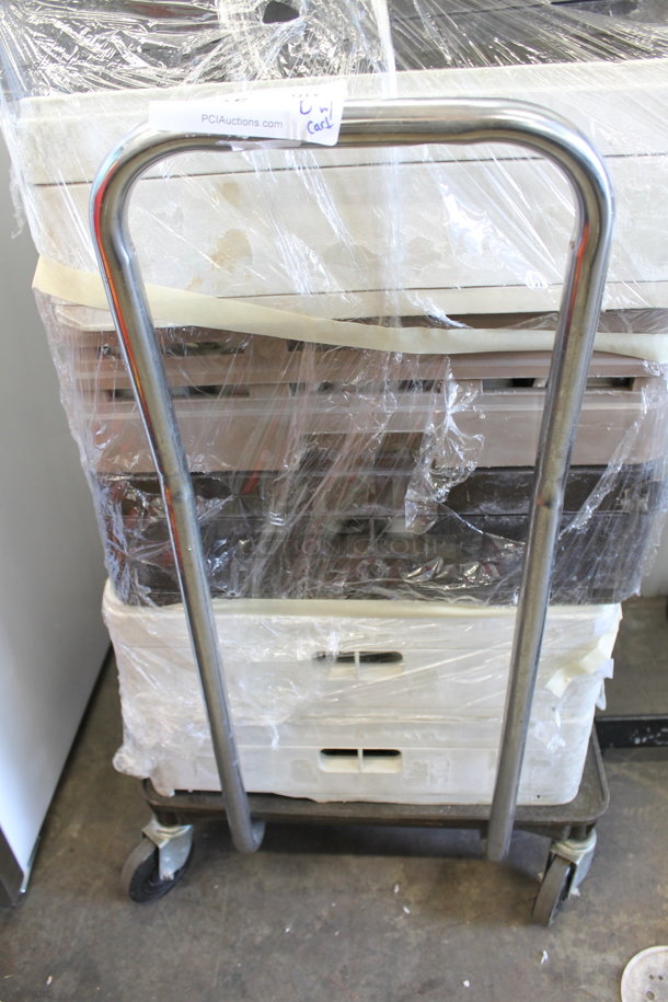 ALL ONE MONEY! Lot of Dish Caddies With Coffee Mugs On Cart With Commercial Casters. - Image 5 of 5