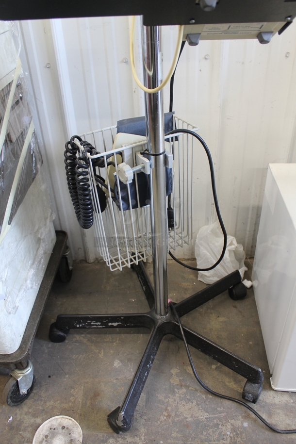 Respironics 332003 BiPAP Ventilatory Support System With Blood Pressure Cuff On Commercial Casters. 110-120/220-240V.  - Image 6 of 10