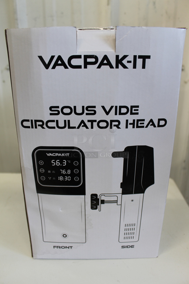 BRAND NEW IN BOX! Vacpak-It 186SVOS Commercial Black 10.5 Gallon Sous Vide Immersion Circulator Head. 120 Volts, 1 Phase. Tested and Working! - Image 3 of 5