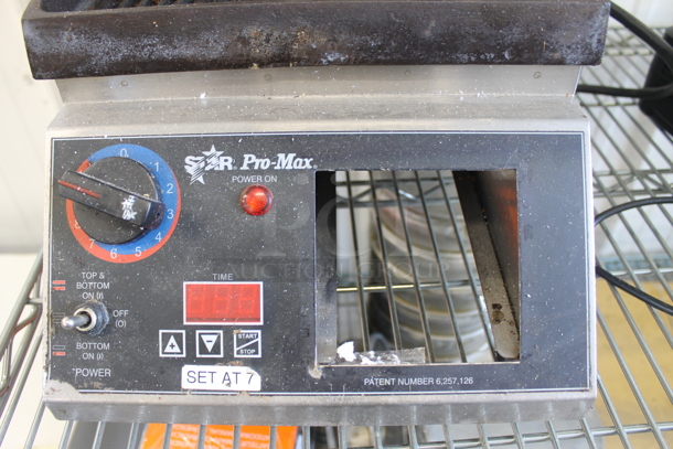 Star CG10IT Commercial Stainless Steel Electric Countertop Two-Sided Grooved Grill. 240V.  - Image 4 of 11