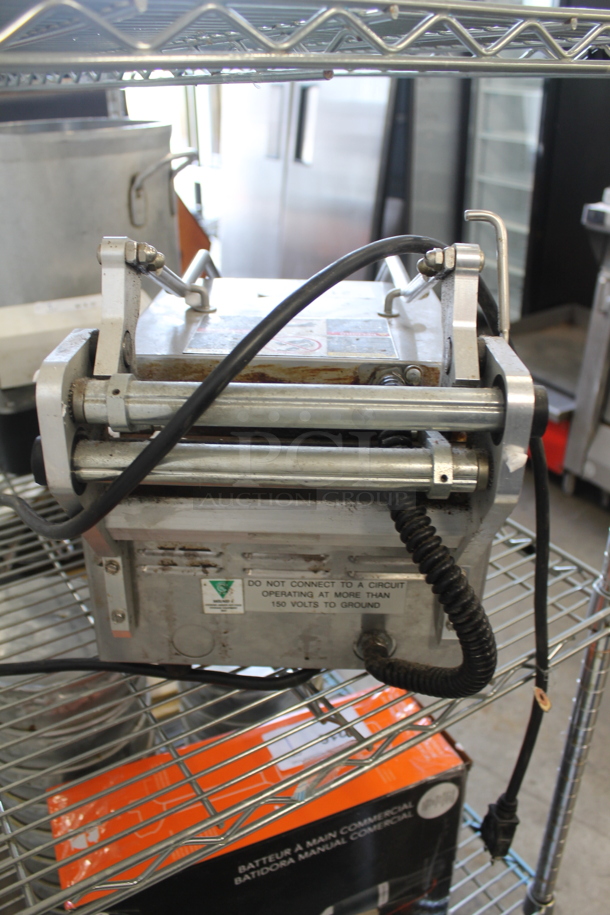 Star CG10IT Commercial Stainless Steel Electric Countertop Two-Sided Grooved Grill. 240V.  - Image 8 of 11