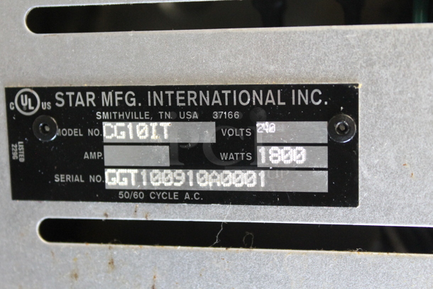 Star CG10IT Commercial Stainless Steel Electric Countertop Two-Sided Grooved Grill. 240V.  - Image 11 of 11