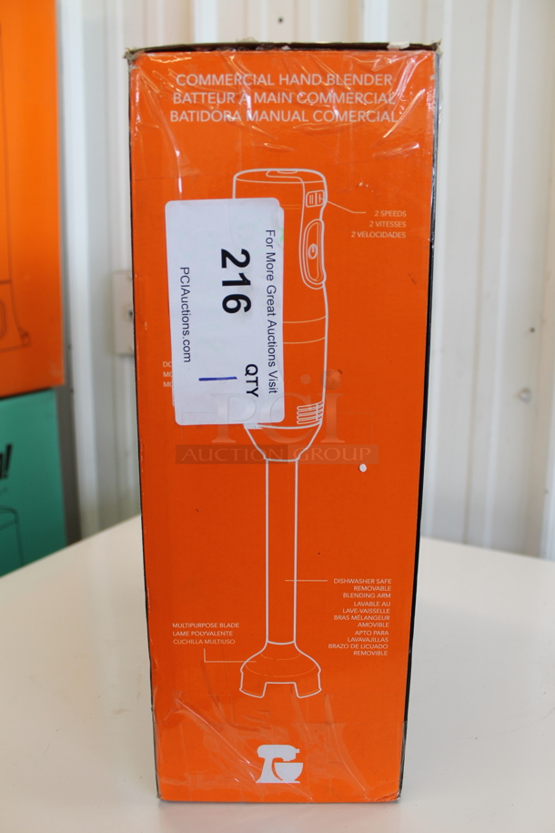 BRAND NEW IN BOX! Kitchen Aid KHBC308OB Commercial 8" Onyx Black Hand Blender. Tested and Working! - Image 2 of 5