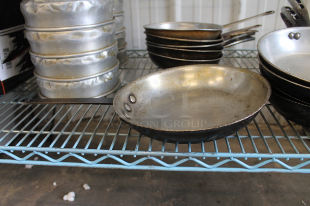 10 Small And Large Frying Pans. 10 Times Your Bid!  - Image 5 of 6