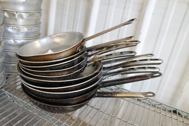 10 Small And Large Frying Pans. 10 Times Your Bid!  - Image 6 of 6