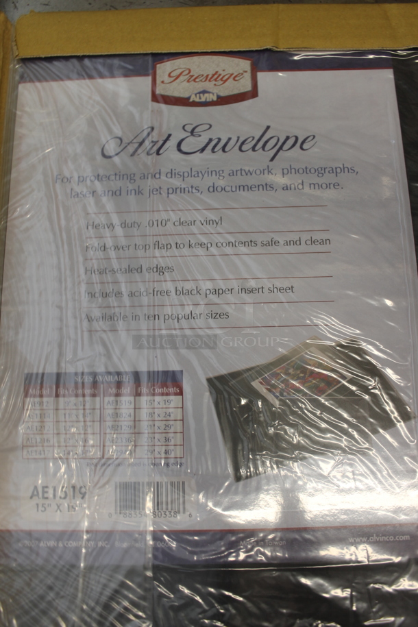 2 BRAND NEW IN BOX! Alvin And Company AE1519-6 6 Pack Per Box of 15x19" Art Envelopes. 2 Times Your Bid!  - Image 3 of 6