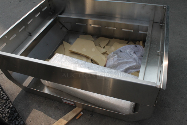 BRAND NEW SCRATCH AND DENT! Commercial Stainless Steel Pizza Oven Attachment to Backyard Pro Charbroiler with Broken Stone - Image 5 of 8