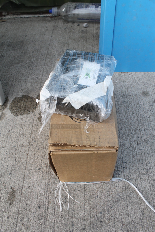 BRAND NEW SCRATCH AND DENT! 1 Single Regency 600TD3684 Aluminum Swinging Traffic Door And 1 Blue Swinging Traffic Door Both With Windows And Hardware. 2 Times Your Bid!  - Image 8 of 12