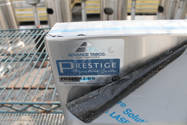 BRAND NEW SCRATCH AND DENT! Advance Tabco PRSJT-12-DR Prestige Series Commercial Stainless Steel Trash Receptacle Cabinet. - Image 3 of 8