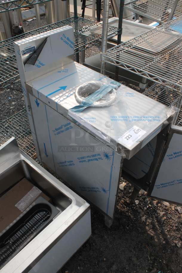 BRAND NEW SCRATCH AND DENT! Advance Tabco PRSJT-12-DR Prestige Series Commercial Stainless Steel Trash Receptacle Cabinet. - Image 8 of 8